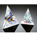 3 Sided Pyramid Paperweight (4 1/2")